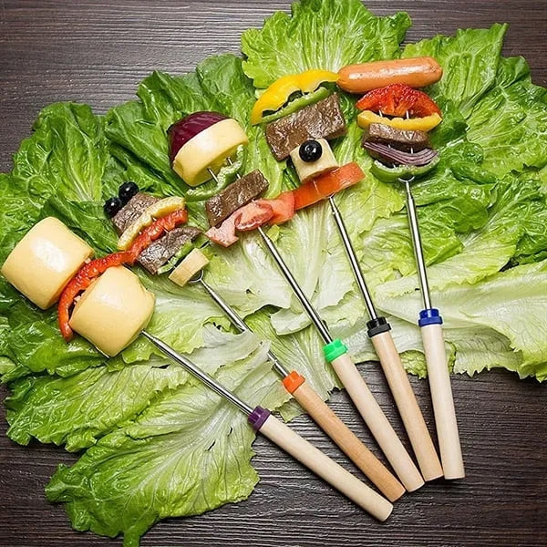 Telescoping Stainless Steel U Shape Grill Stick