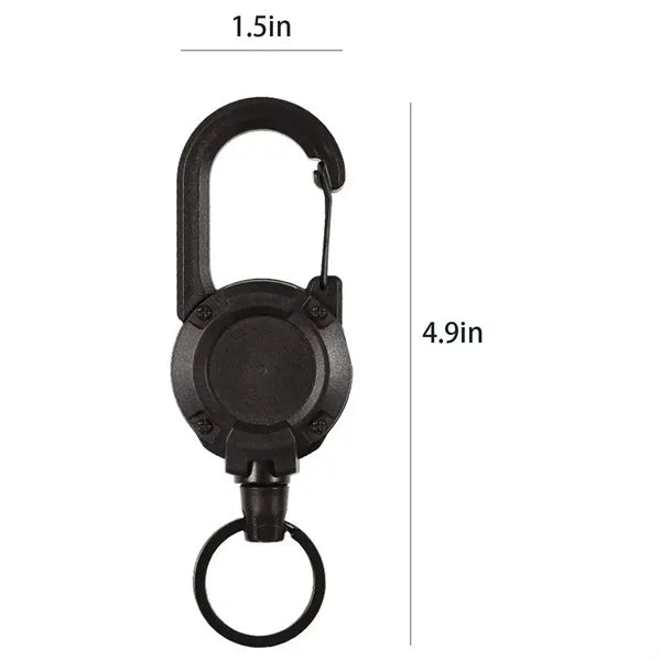 Outdoor Accessories Backpack Wire Rope Retractable Keychain