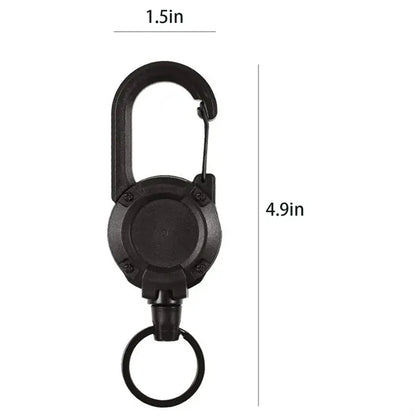 Outdoor Accessories Backpack Wire Rope Retractable Keychain