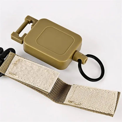 Outdoor Mountaineering Buckle Wire Rope Retractable Keychain