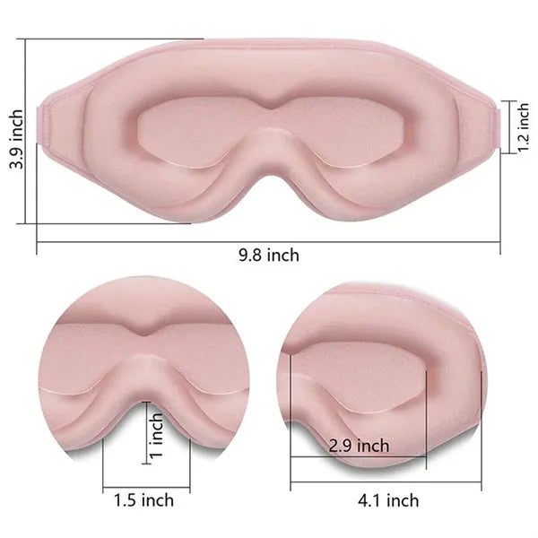 Airline Travel 3D Stereo Blackout Eye Mask For Sleep