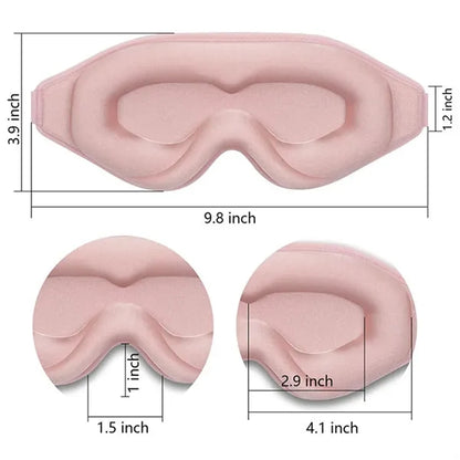 Airline Travel 3D Stereo Blackout Eye Mask For Sleep