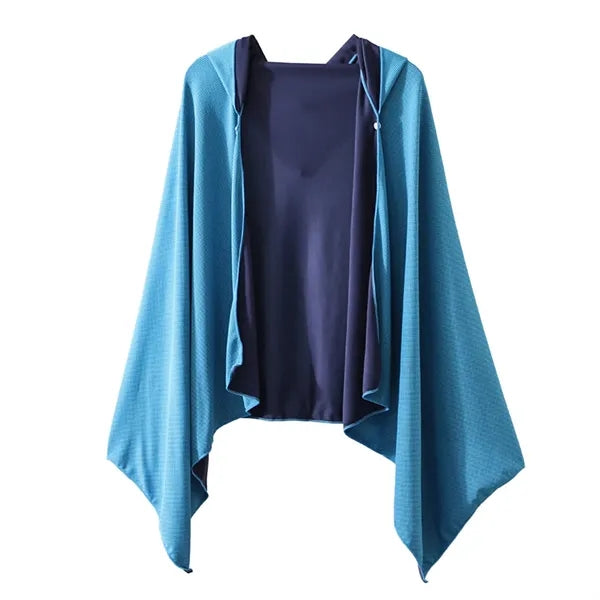 Cool Quick-Drying Beach Cape Diving Hooded Changing Clothes