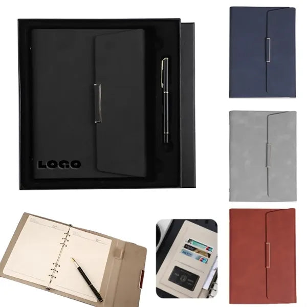 A5/B5 Leather Notebook Gift Set