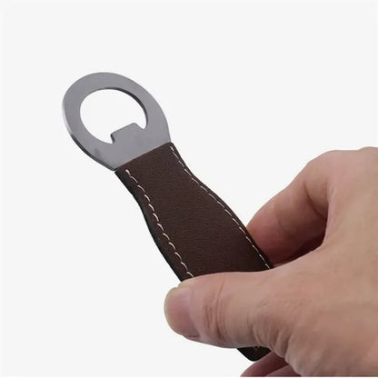 PU Leather Handle Bottle Opener