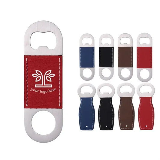PU Leather Handle Bottle Opener