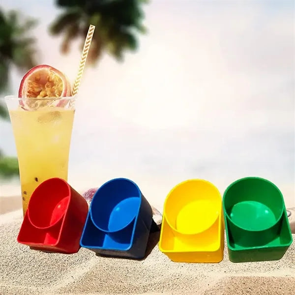 Vacation Beach Multicolor Cup Holder
