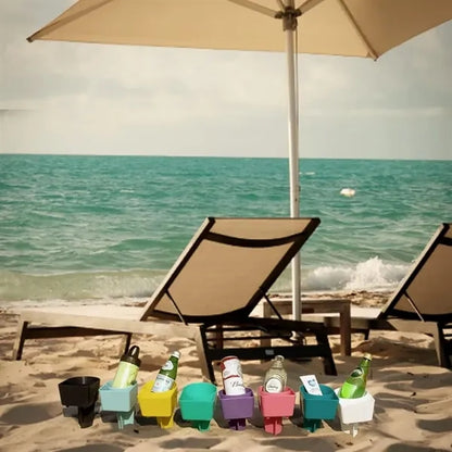 Vacation Beach Multicolor Cup Holder