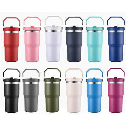Flip Straw Tumbler with Handle 20 oz