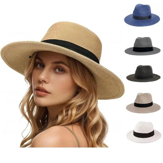 Women Beach Sun Wide Brim Straw Hats
