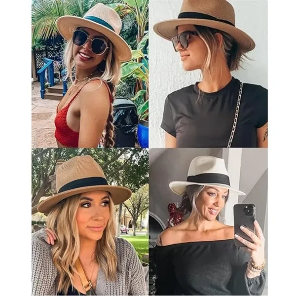 Women Beach Sun Wide Brim Straw Hats