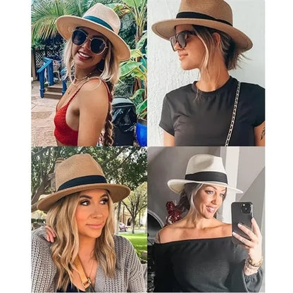 Women Beach Sun Wide Brim Straw Hats