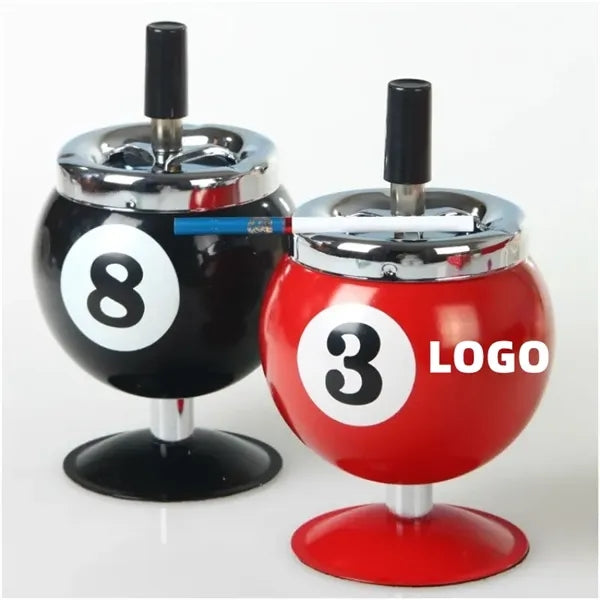 Ashtray with Lid Billiards Design for Smoking Tray