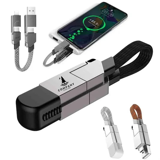 4 in 1 Multi Charging Cable Keychain