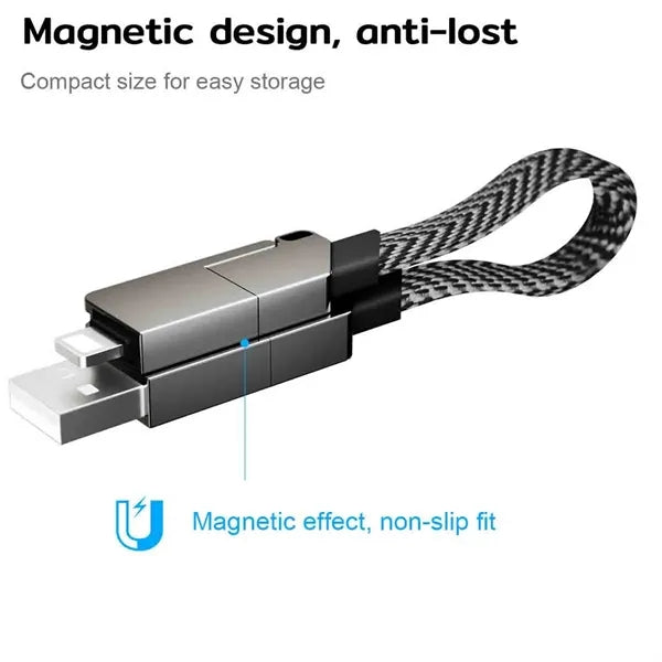 4 in 1 Multi Charging Cable Keychain