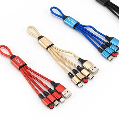 Keychain One To Three Data Cables