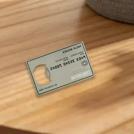 Custom Platinum Card Bottle Openers