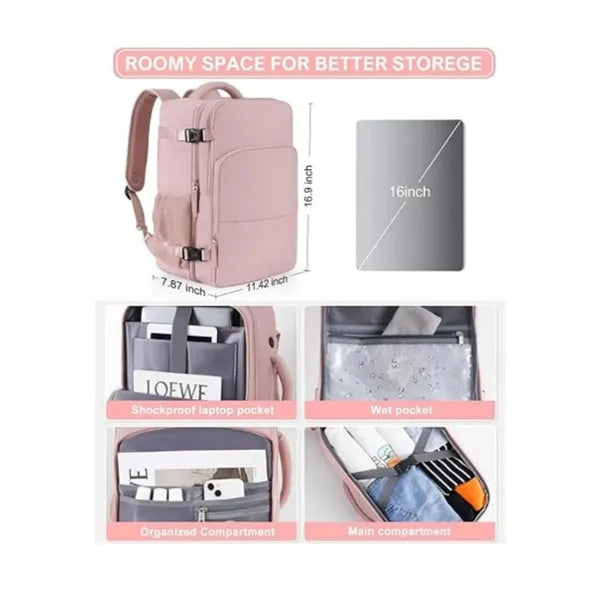 New Travel Backpack Charging Port and Shoebag Carry-on Bag
