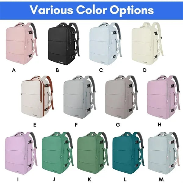 New Travel Backpack Charging Port and Shoebag Carry-on Bag