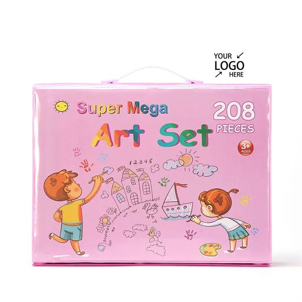 208pcs Paintbrush Set Children's Art Painting Stationery