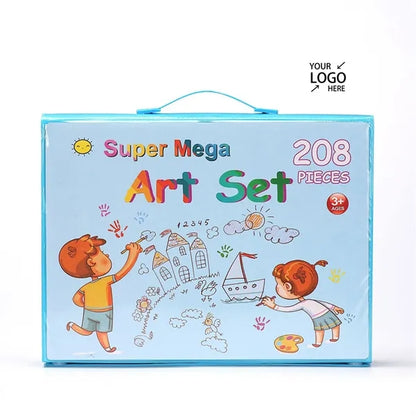208pcs Paintbrush Set Children's Art Painting Stationery
