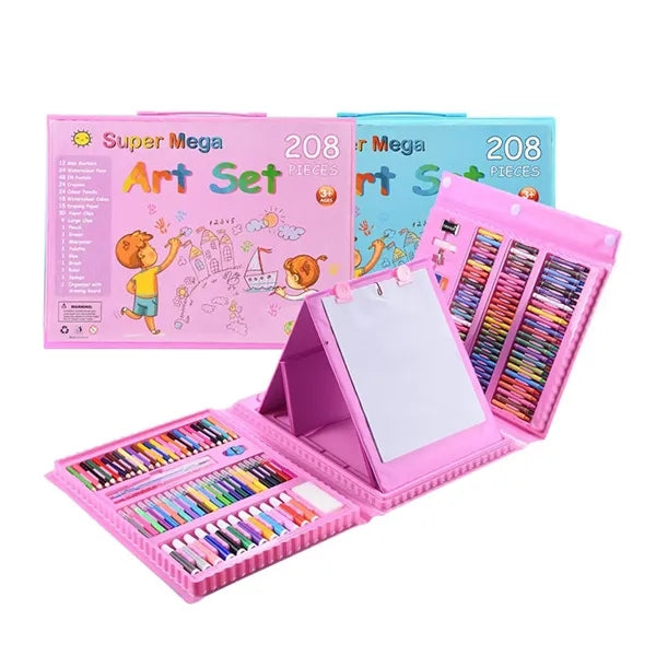 208pcs Paintbrush Set Children's Art Painting Stationery