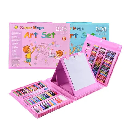 208pcs Paintbrush Set Children's Art Painting Stationery