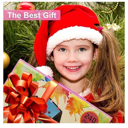 208pcs Paintbrush Set Children's Art Painting Stationery