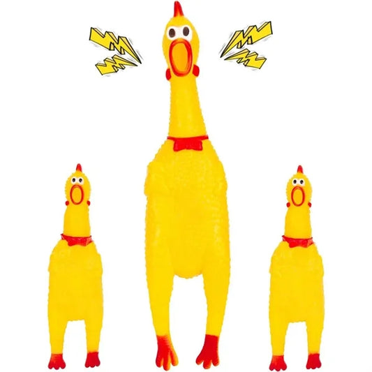Pet Toys Make Loud Screams, Chicken Tips Crow