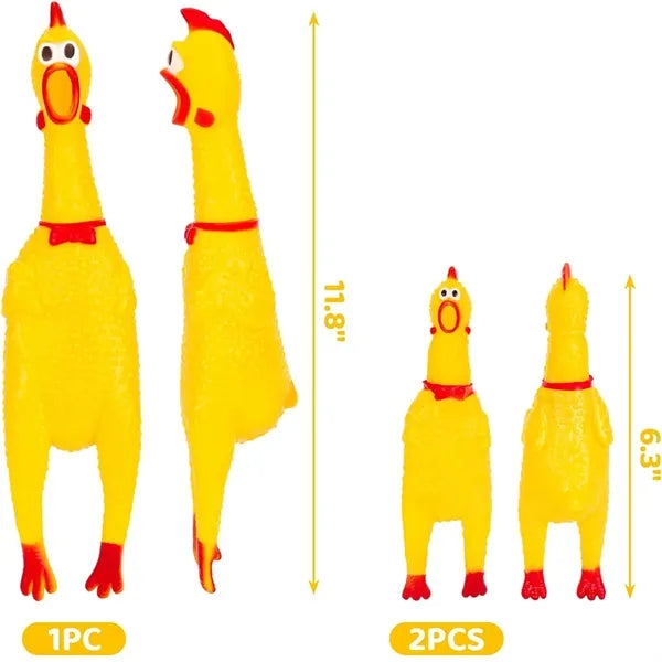 Pet Toys Make Loud Screams, Chicken Tips Crow