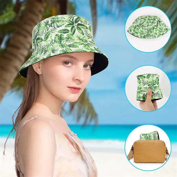 Customizable Pattern Double-Sided Printed Fisherman Sun Hat