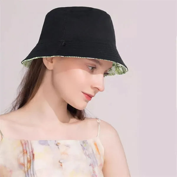Customizable Pattern Double-Sided Printed Fisherman Sun Hat