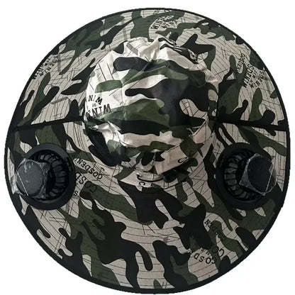 Sun Hat with 2 Solar Fan Wide Brim