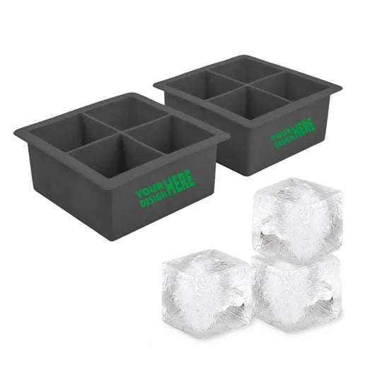 Silicone 4 Large Ice Cube Mold Tray