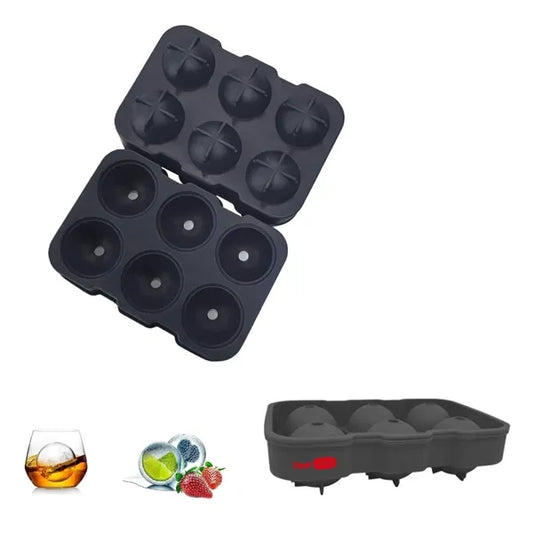 FDA  Approved Silicone 6 Ball Ice Cube Tray