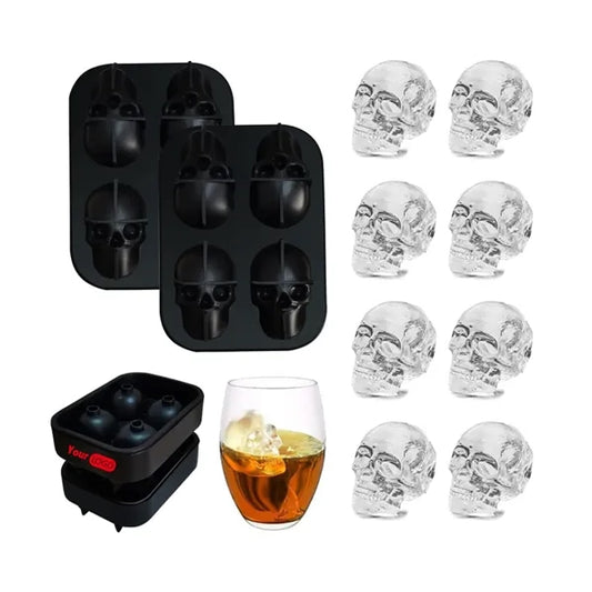 Silicone 3D Skull Ice Cube Maker Tray