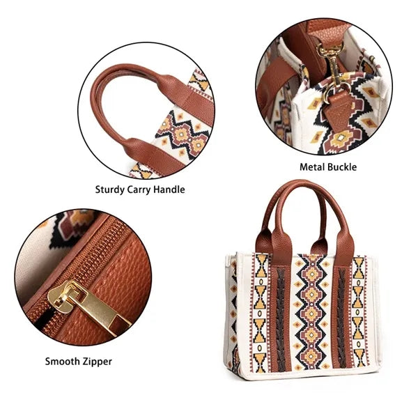 Women's ethnic style single-shoulder bag