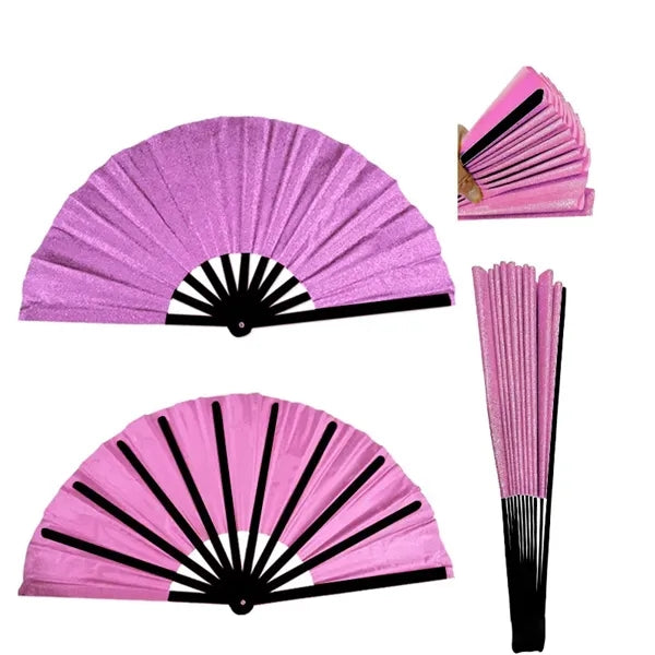 13in Glitter Folding Hand Fan
