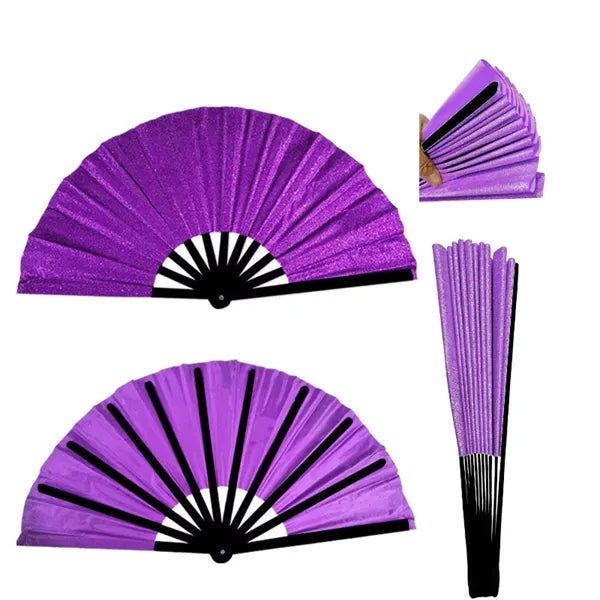 13in Glitter Folding Hand Fan
