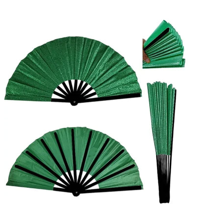 13in Glitter Folding Hand Fan