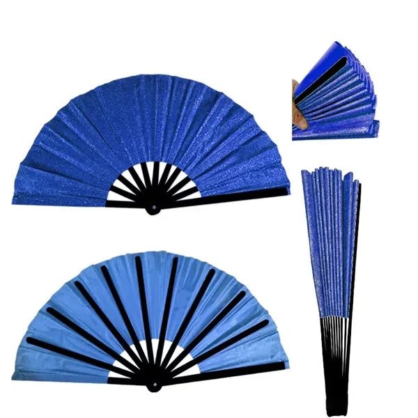 13in Glitter Folding Hand Fan