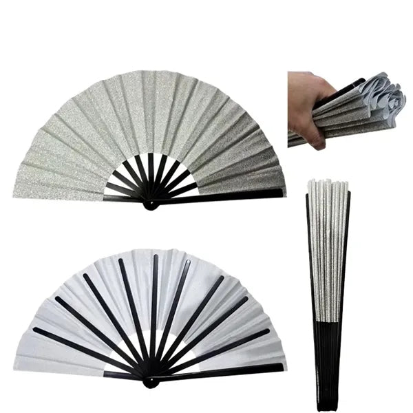13in Glitter Folding Hand Fan