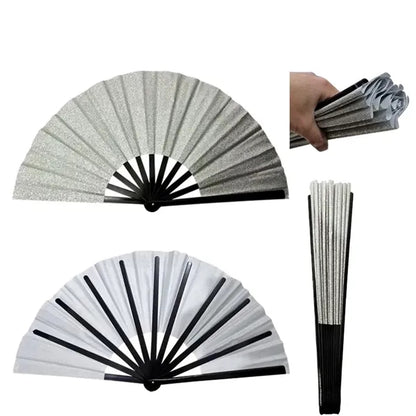 13in Glitter Folding Hand Fan