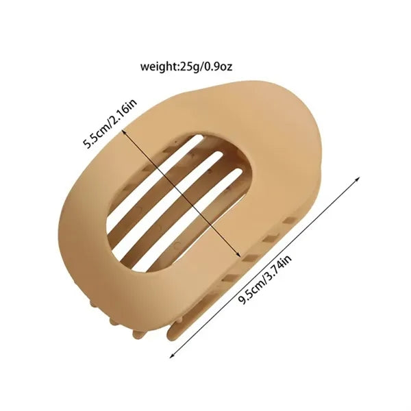 Oval Acrylic Hair Clips