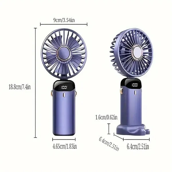 Customised Mini Portable Fan With USB Rechargeable