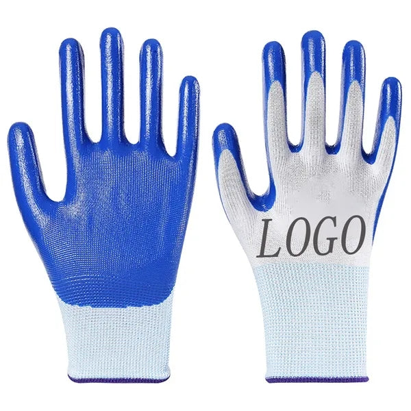 Thickened wear-resistant work rubber labor protection gloves