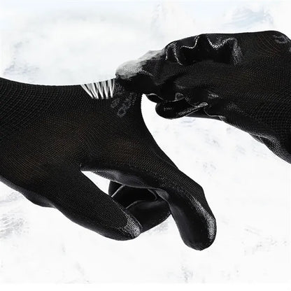 Thickened wear-resistant work rubber labor protection gloves