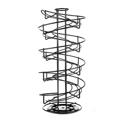 Spiral Design Metal Egg Skelter Dispenser Rack