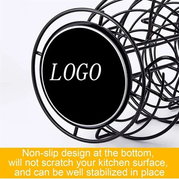 Spiral Design Metal Egg Skelter Dispenser Rack