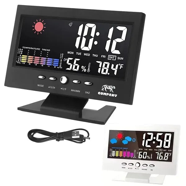 LED Weather Forecast Alarm Clock